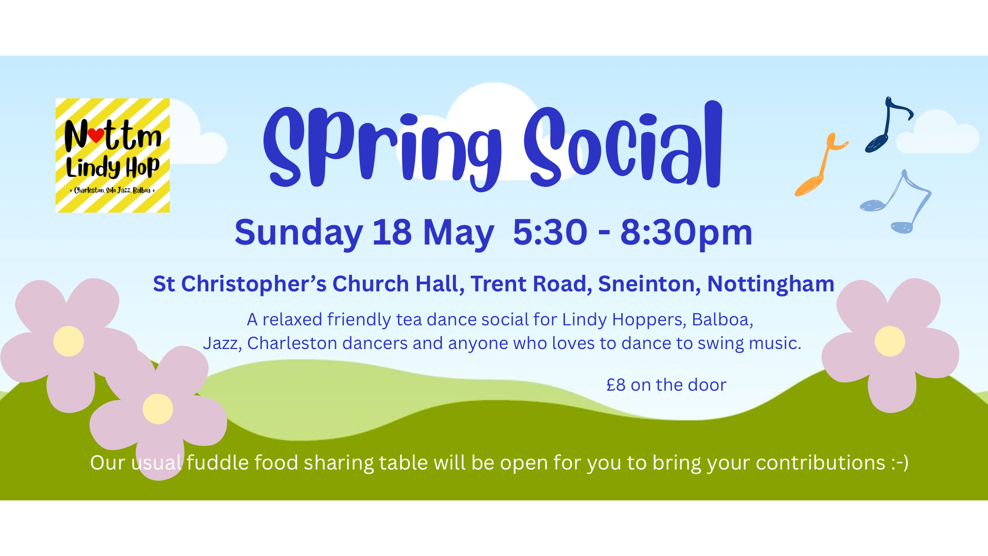 Spring Social Sun 18 May – A little Spring Social 💛 | Nottingham Lindy Hop